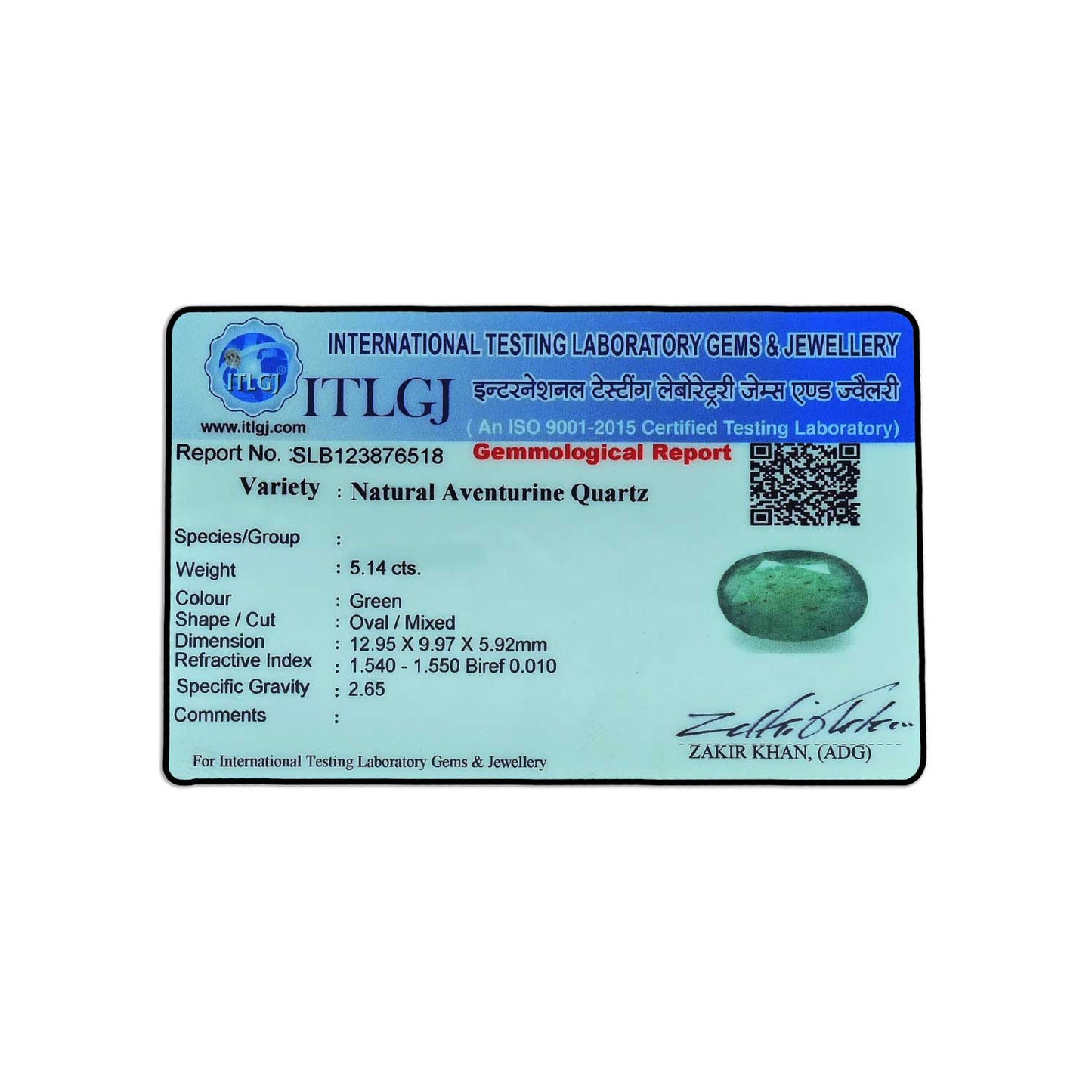 Green Aventurine 5.14 Carat