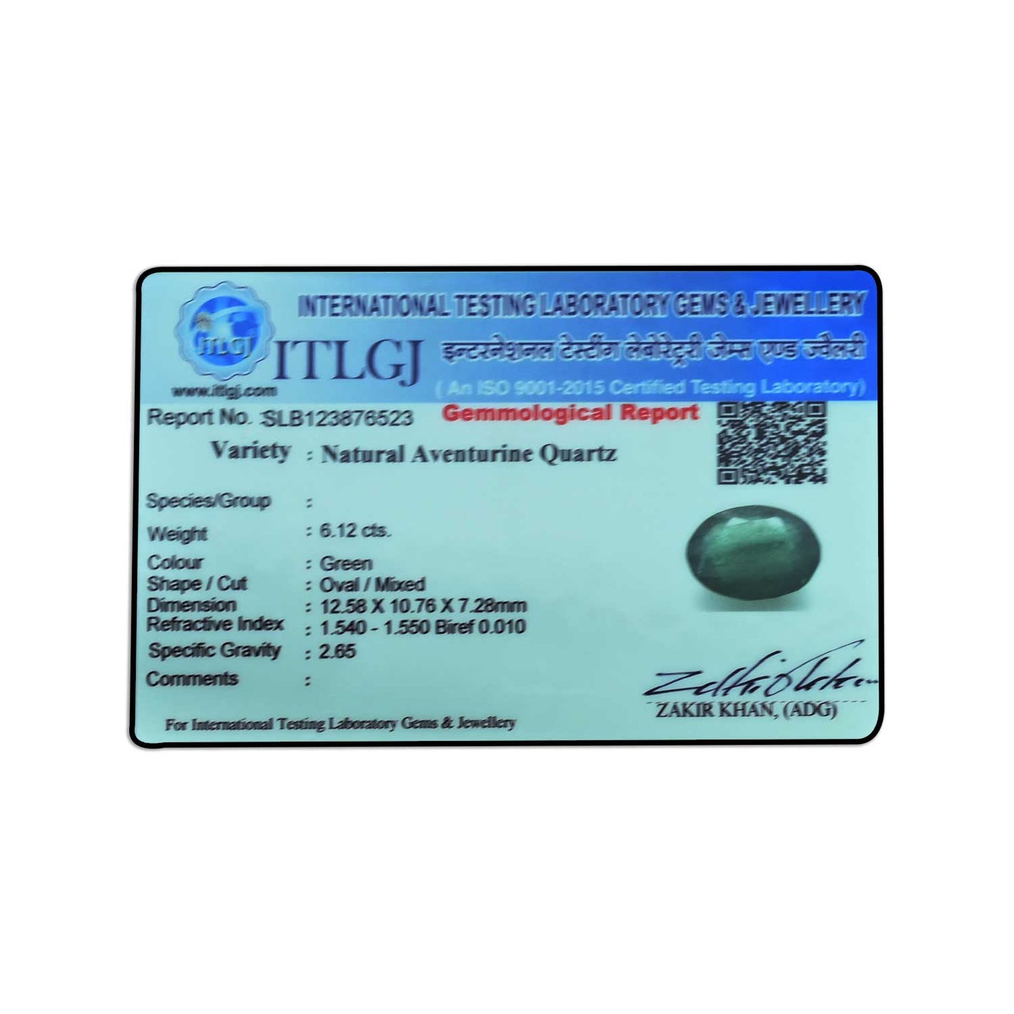Green Aventurine 6.12 Carat