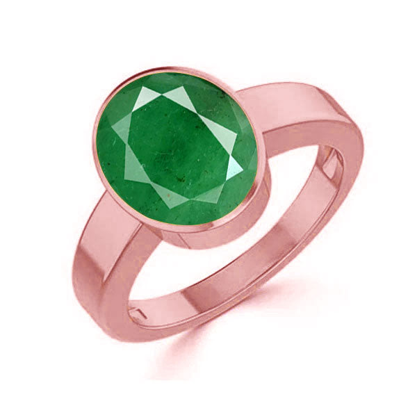 Emerald (Special Quality) Rose Gold Ring (R1)