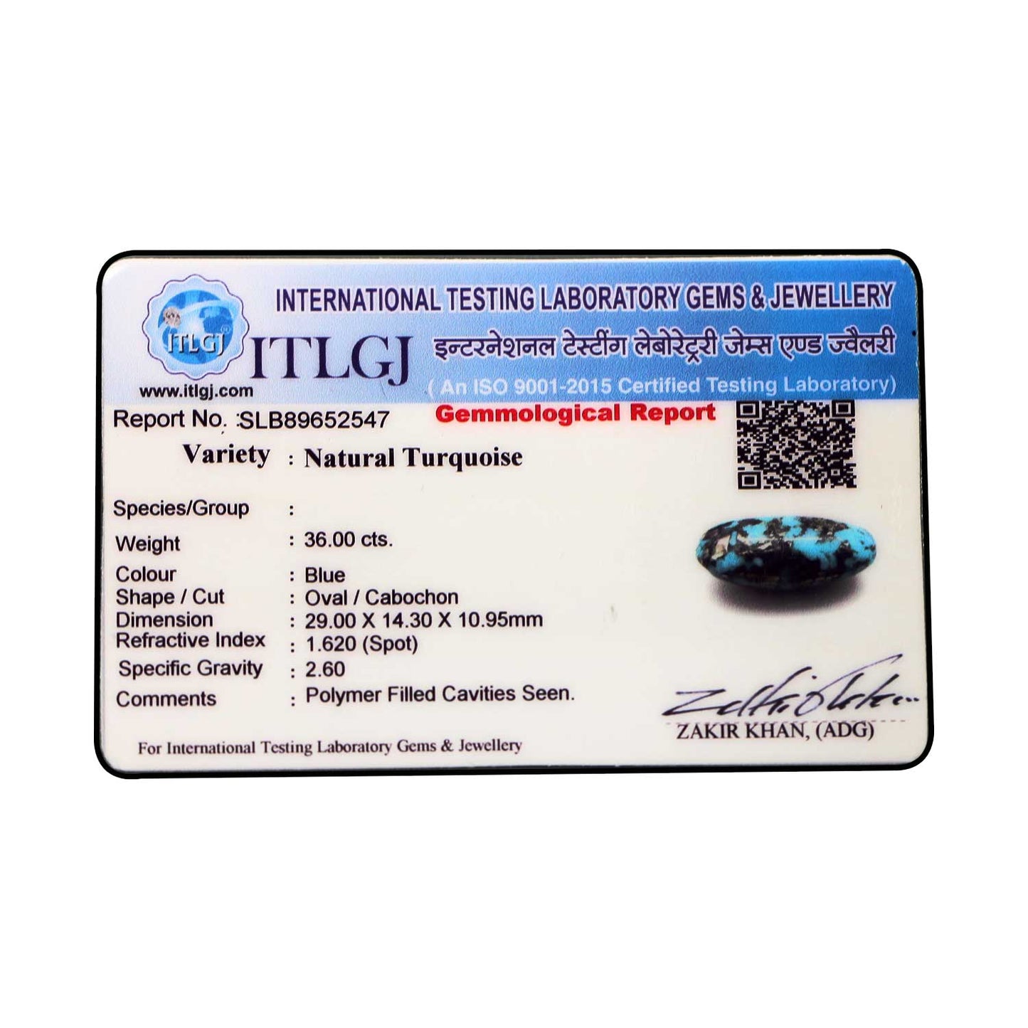 Irani Turquoise (Firoza) 36 Carat