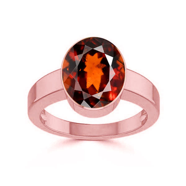 Gomed (Special Quality) Rose Gold Ring (R1)