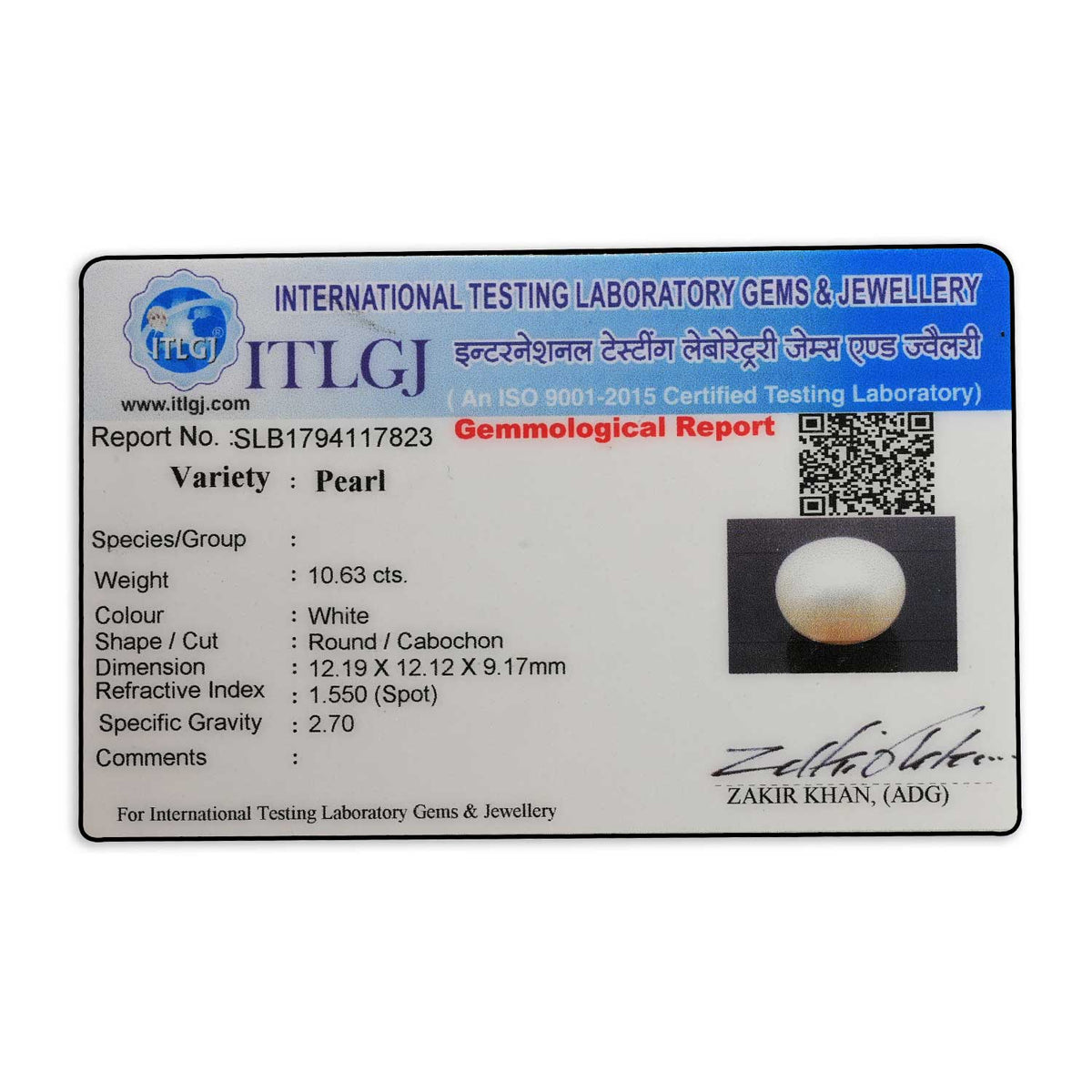 Fresh Water Pearl (Moti) 10.63 Carat