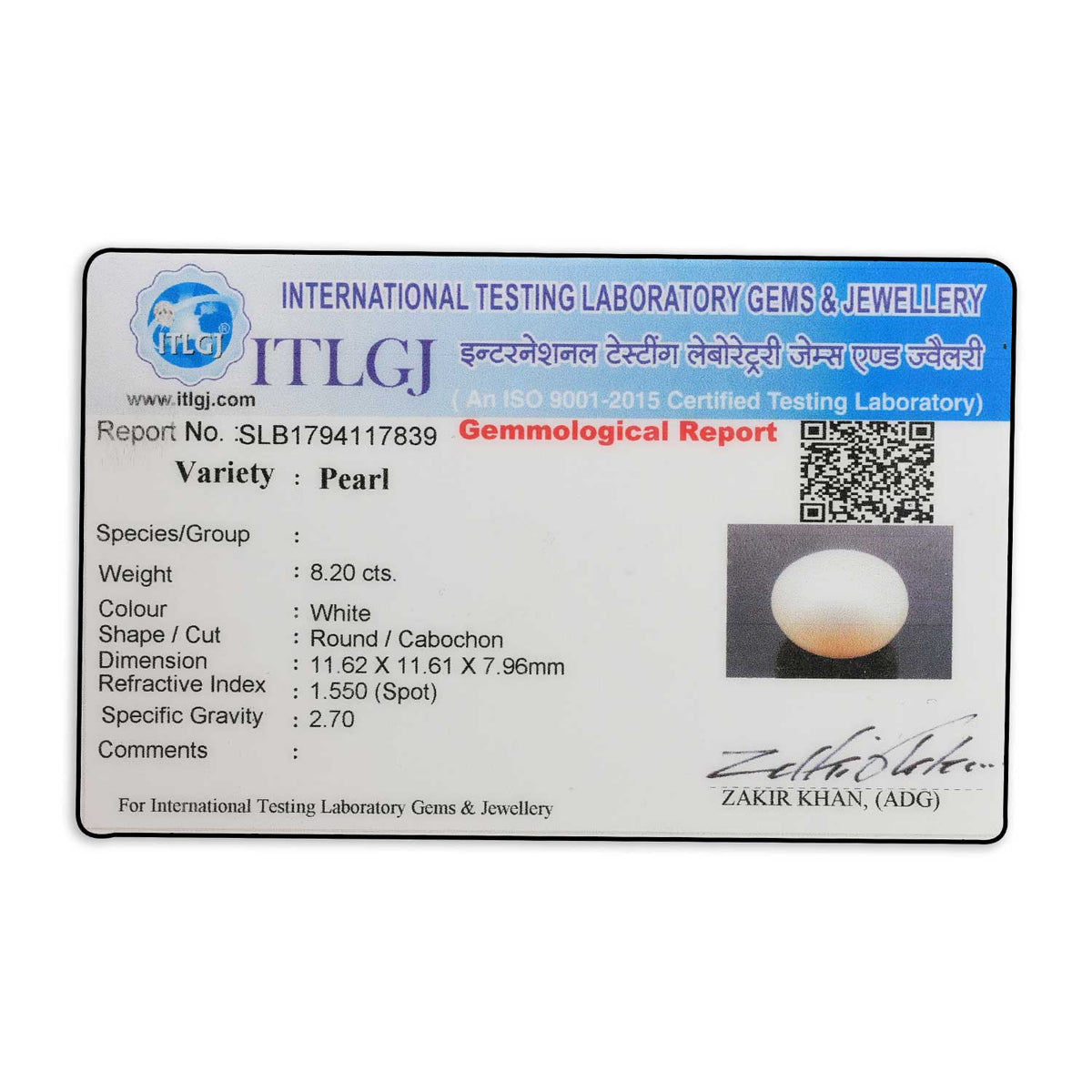 Fresh Water Pearl (Moti) 8.2 Carat