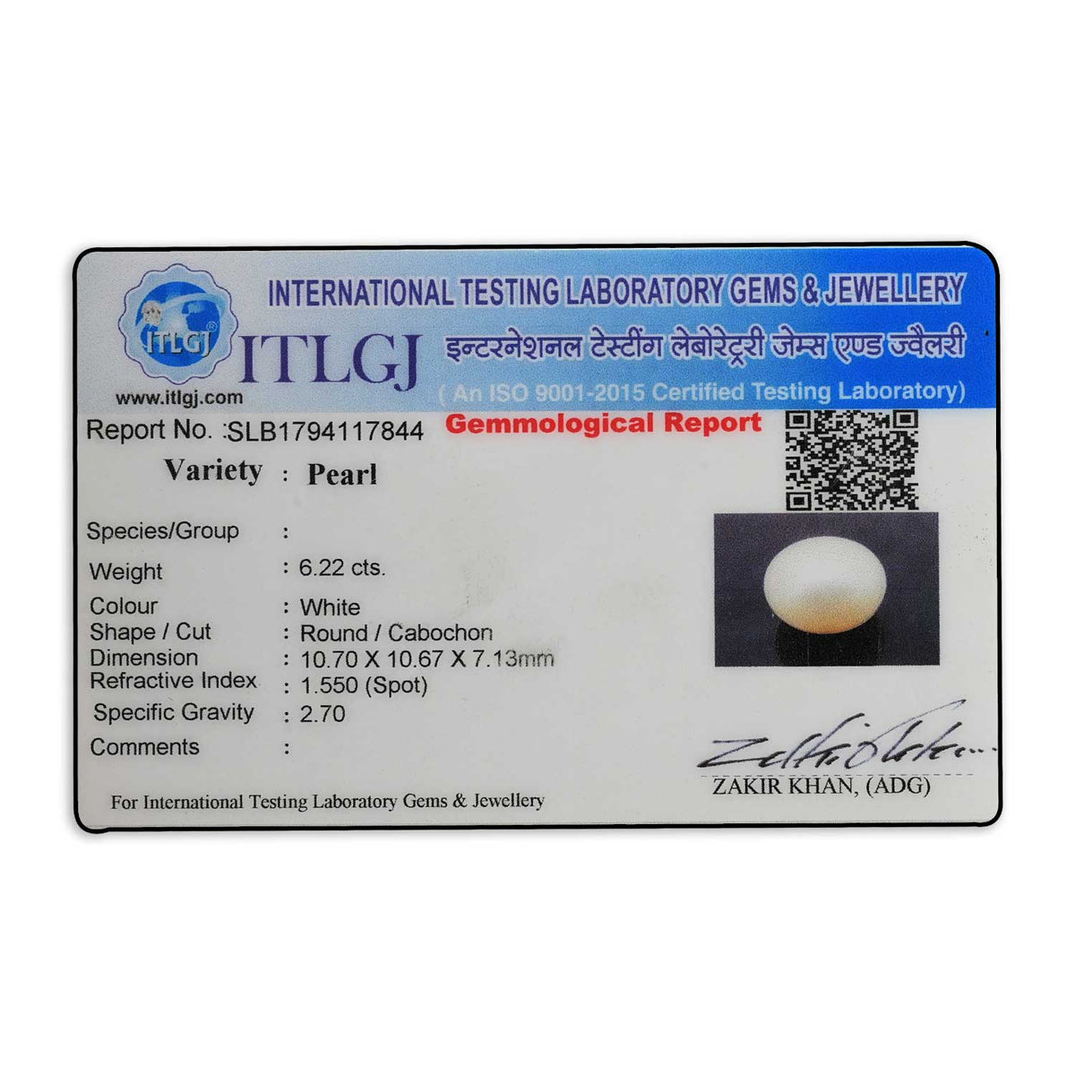 Fresh Water Pearl (Moti) 6.22 Carat