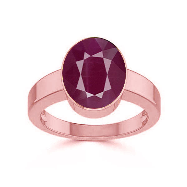 Ruby (Special Quality) Rose Gold Ring (R1)