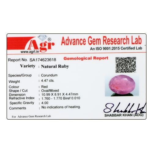Ruby - 4.47 Carat