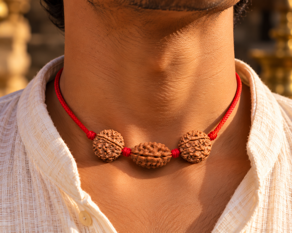 Saubhagya Kavach - 2, 5 & 6 Mukhi Rudraksha