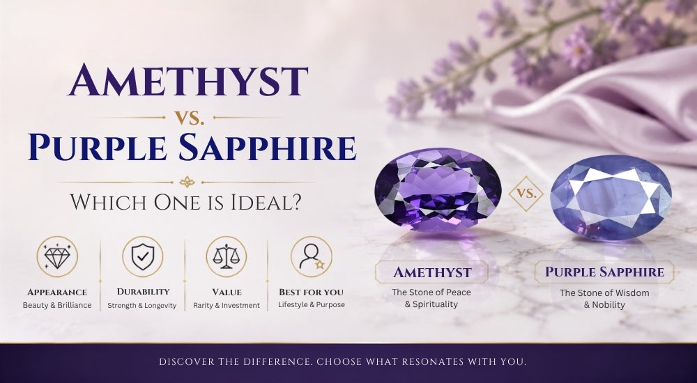 Amethyst vs Purple Sapphire