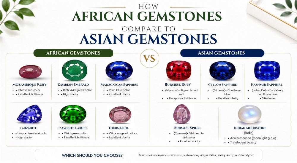 How African Gemstones Compare to Asian Gemstones