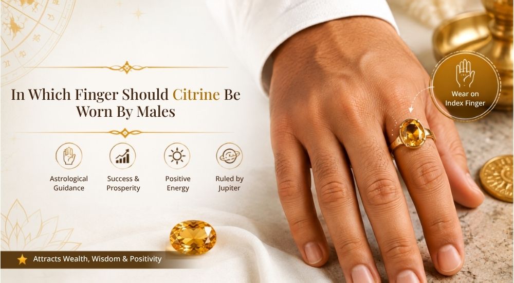 In Which Finger Should Citrine Be Worn by Males