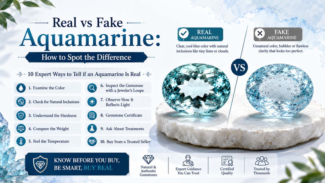 Real vs Fake Aquamarine