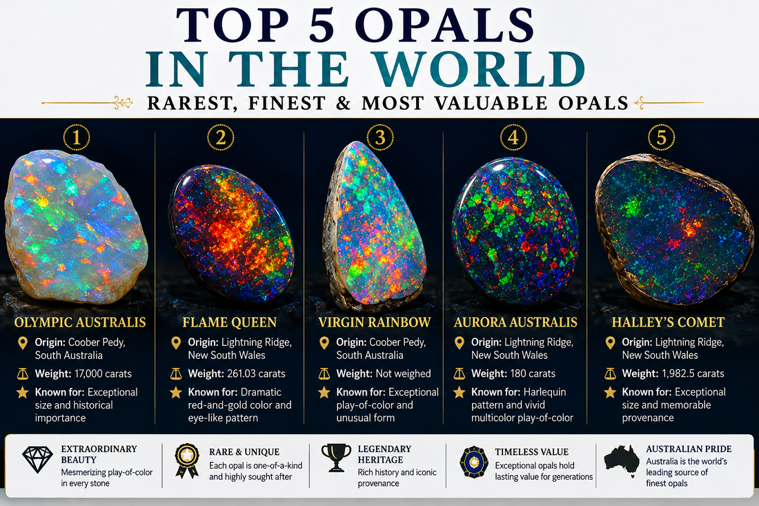 Top 5 Opal Gemstones in the World Rarest
