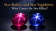 What Causes the Star Effect in Star Rubies and Star Sapphires?