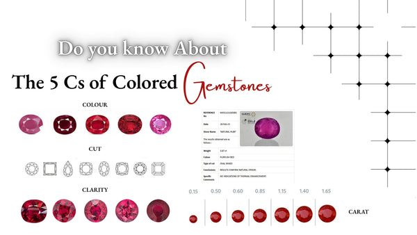 5 Cs of Colored Gemstones: Complete Buying Guide