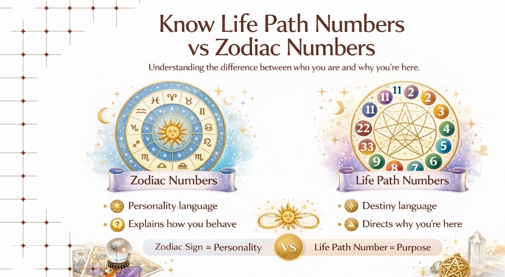 Life Form Numbers Understand the difference between Life Path and Zodiac Numbers