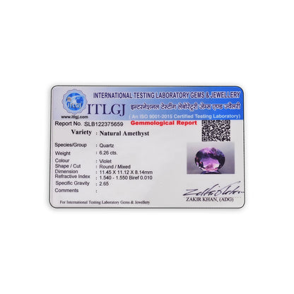 Amethyst (Jamunia) 6.26 Carat