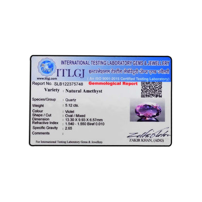 Amethyst (Jamunia) 5.12 Carat