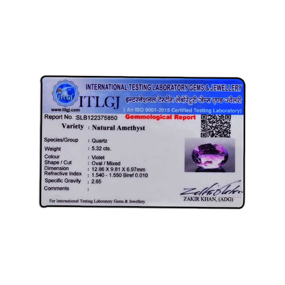 Amethyst (Jamunia) 5.32 Carat
