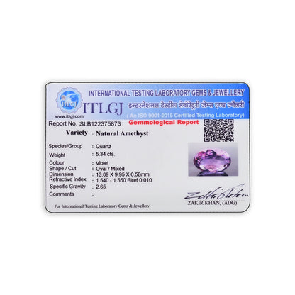 Amethyst (Jamunia) 5.34 Carat