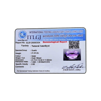 Amethyst (Jamunia) 21.23 Carat