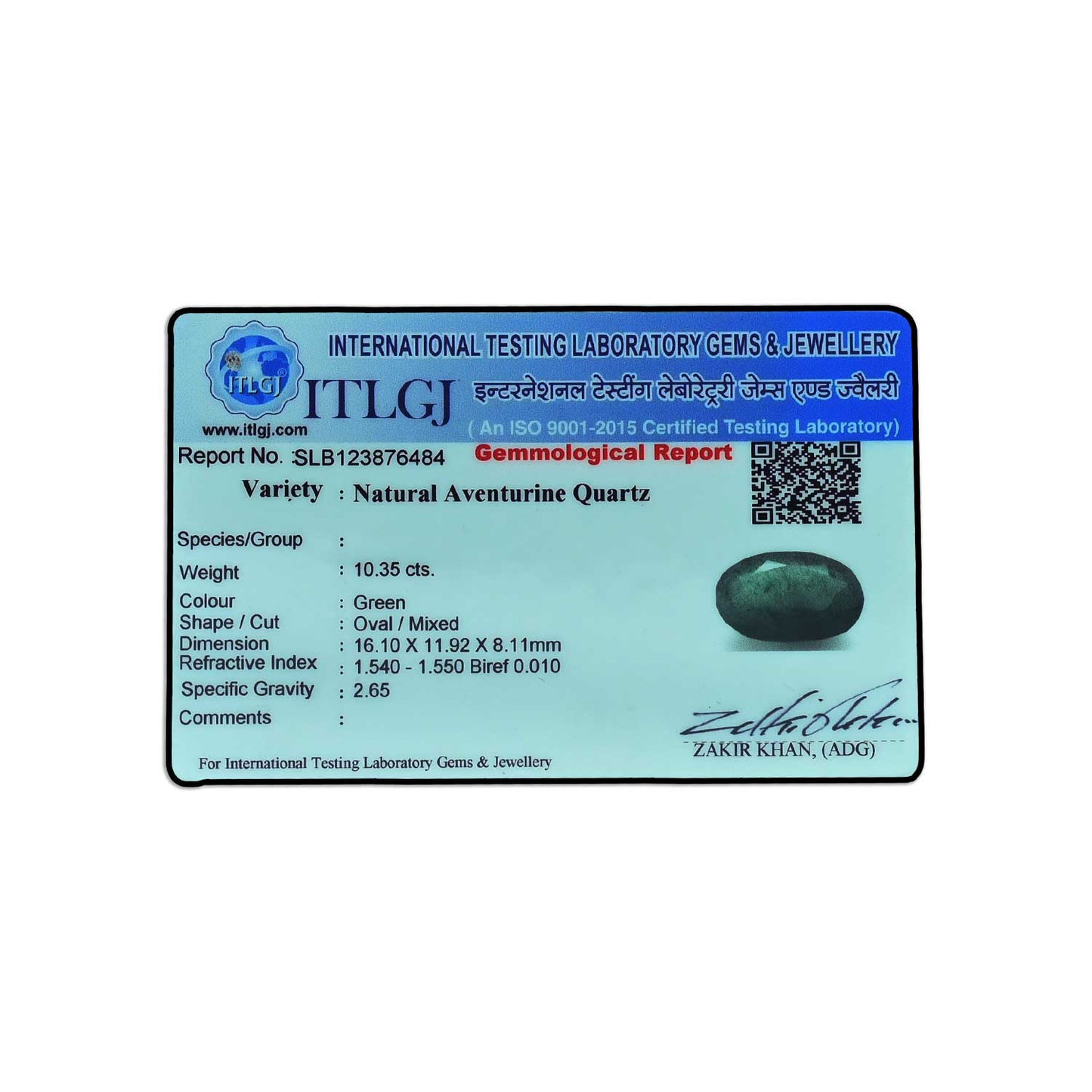 Green Aventurine Cts 10.35