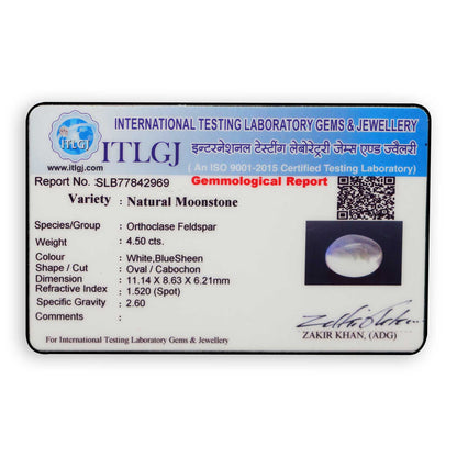 Srilankan Blue Moonstone 4.5 Carat