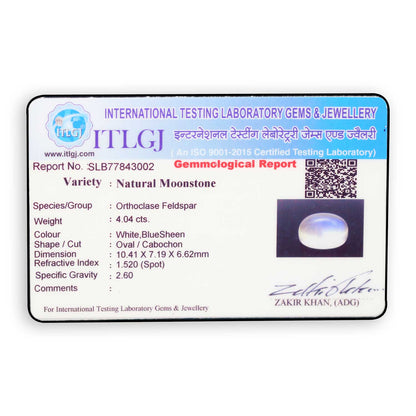 Srilankan Blue Moonstone 4.04 Carat