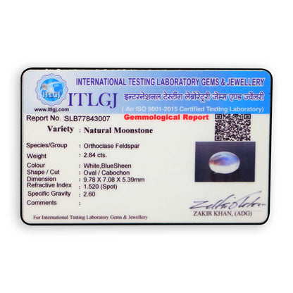 Srilankan Blue Moonstone 2.84 Carat