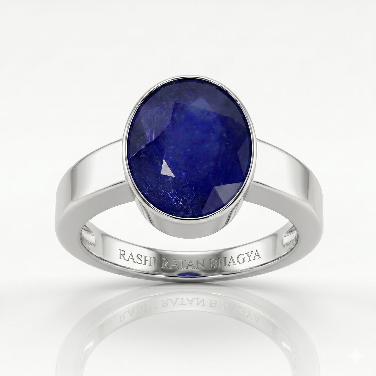 Blue Sapphire Thailand Silver Dual-Claw Ring (R4)