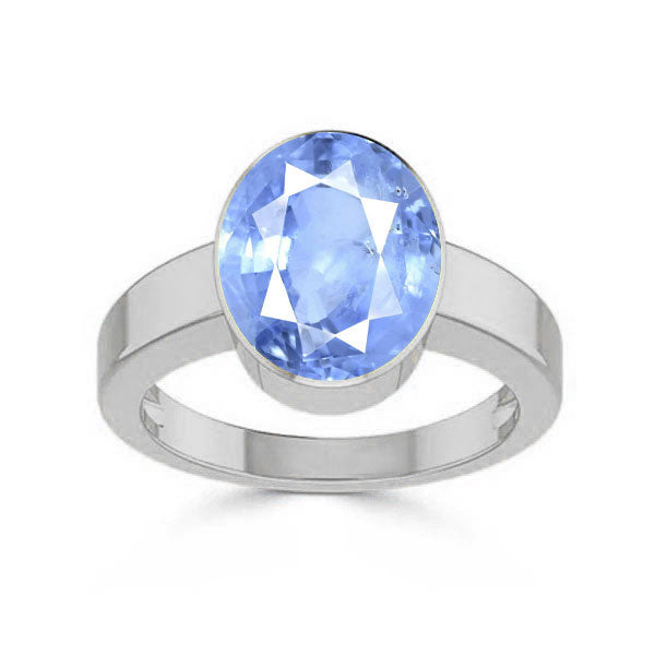 Blue Sapphire (Special Quality) Silver Ring (R1)