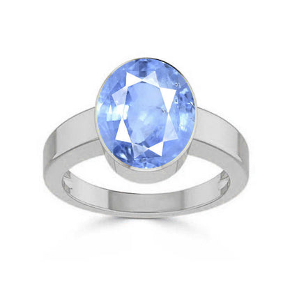 Blue Sapphire (Special Quality) Silver Ring (R1)