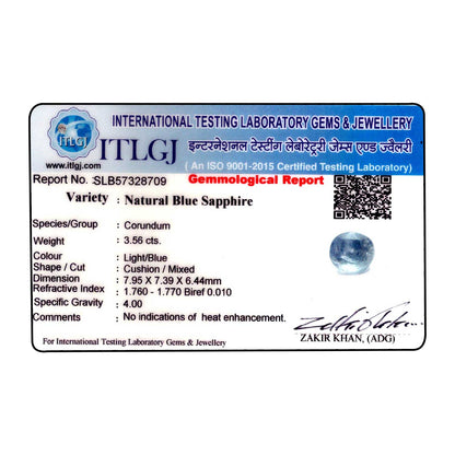Blue Sapphire (Neelam) - 3.56 Carat