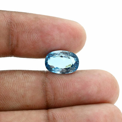 Blue Zircon 7.44 Carat