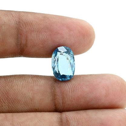 Blue Zircon 7.44 Carat