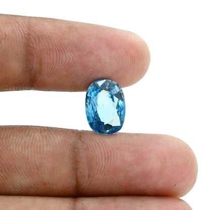 Blue Zircon 6.17 Carat
