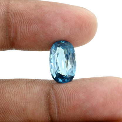 Blue Zircon 6.64 Carat