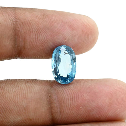 Blue Zircon 6.22 Carat