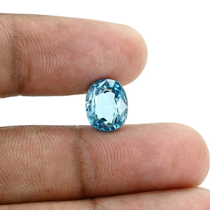 Blue Zircon 6.13 Carat