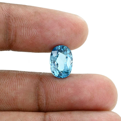 Blue Zircon 6.37 Carat