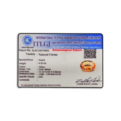 Citrine (Sunhela) Cts 4.3