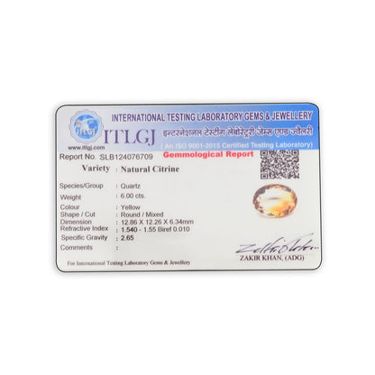 Citrine (Sunhela) Cts 6