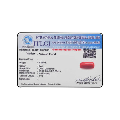 Red Coral (Moonga) - 4.34 Carat