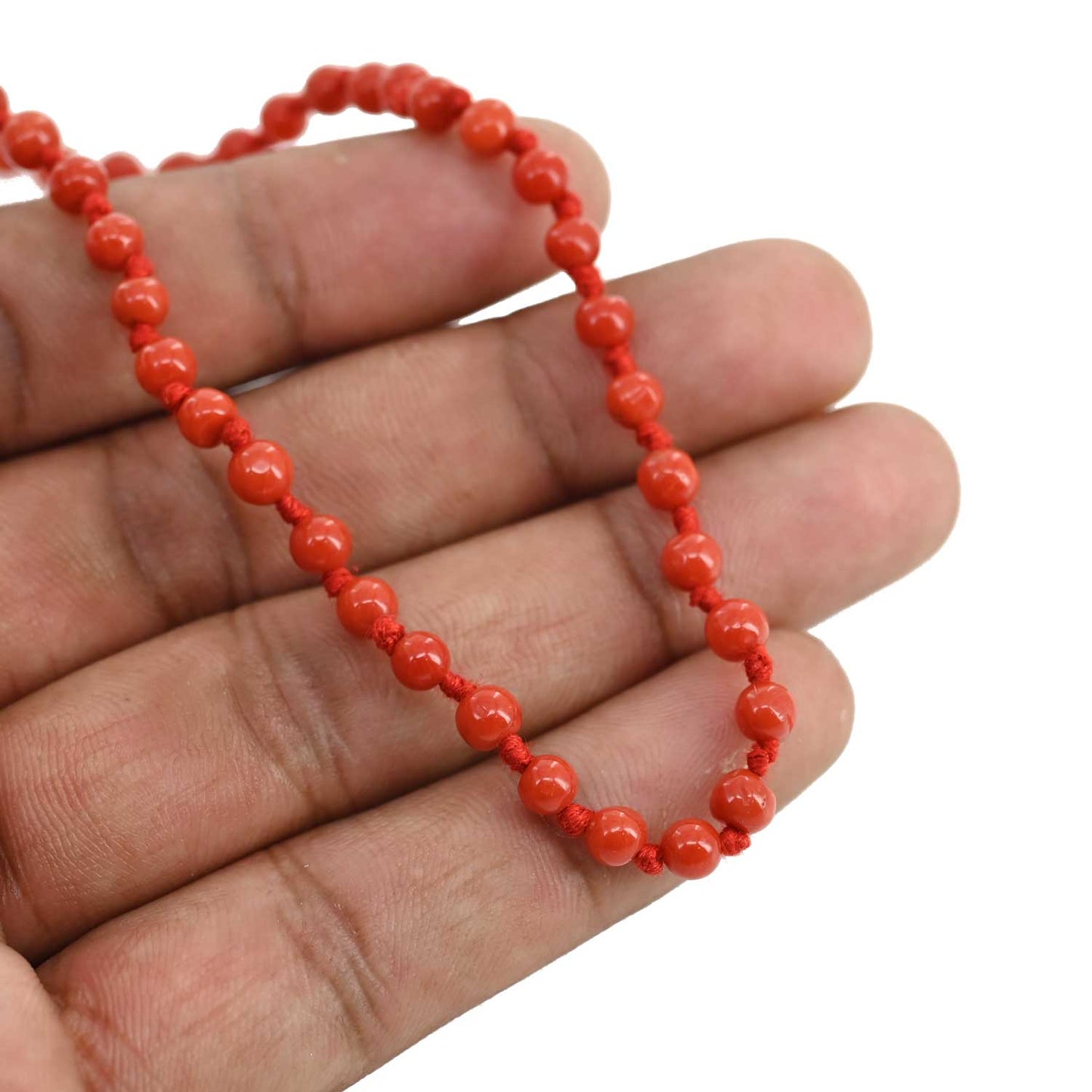 Red Coral Mala 4.55 M.M.