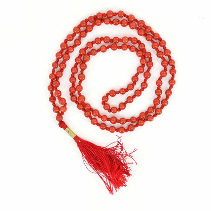 Red Coral Mala 4.55 M.M.