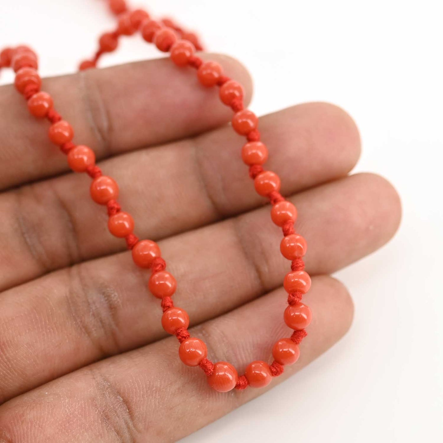 Red Coral Mala 4.86 M.M.