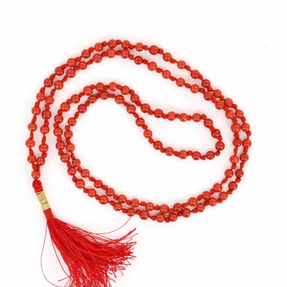 Red Coral Mala 4.27 M.M.
