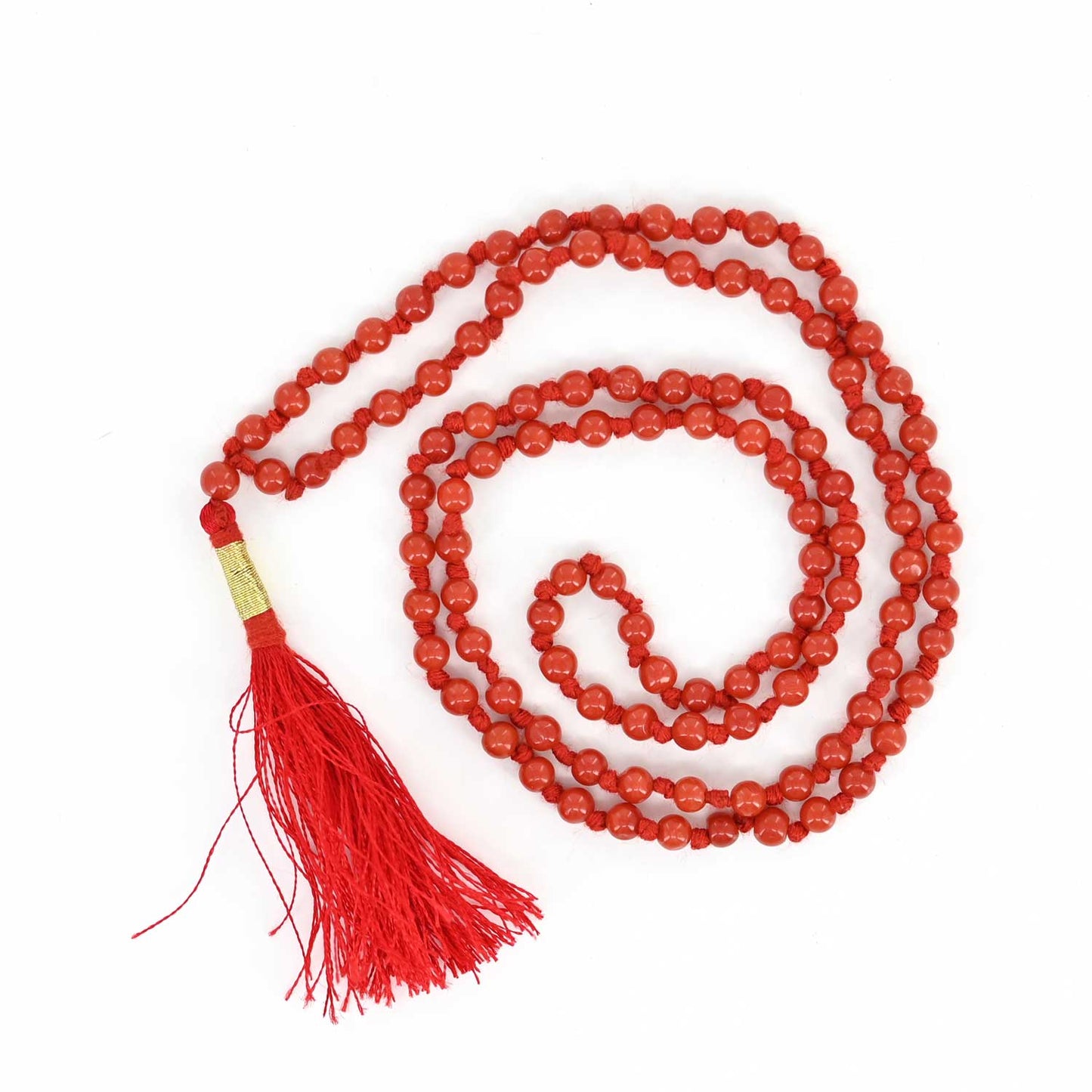 Red Coral Mala 3.96 M.M.