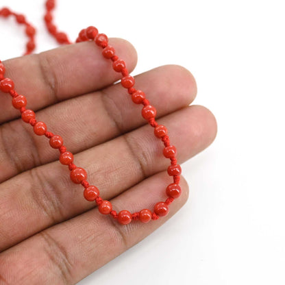 Red Coral Mala 4.31 M.M.