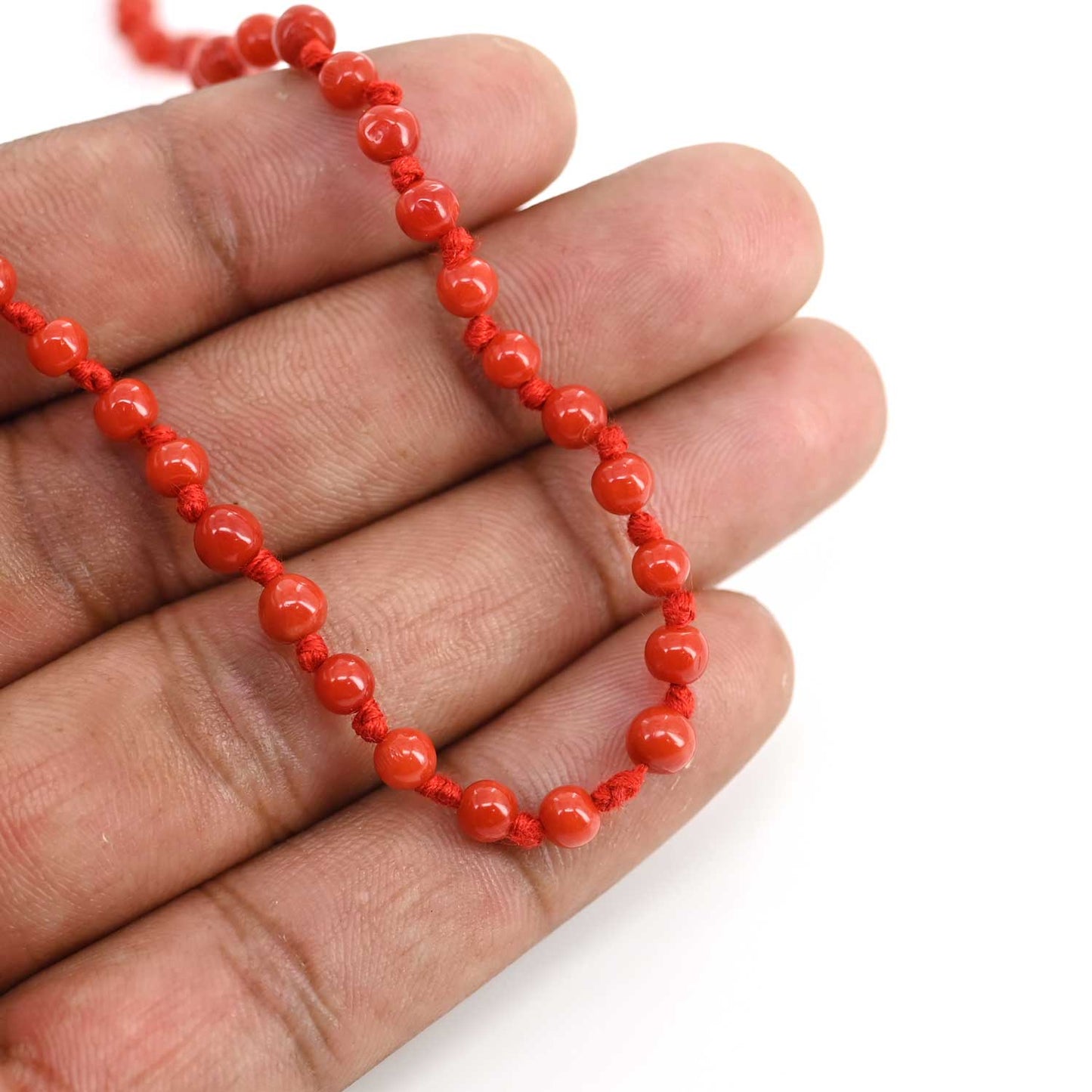 Red Coral Mala 4.94 M.M.