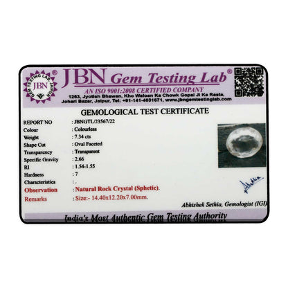 Rock Crystal (Spathik) 7.34 Carat